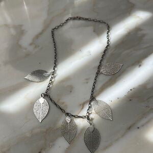 Silver Leaf Necklace